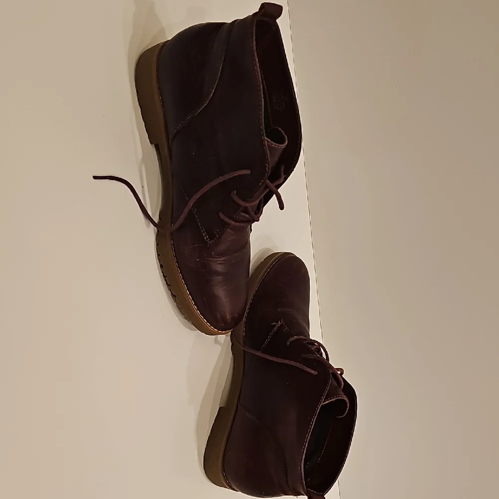 Women's Ralph Lauren Malva Burgandy / Brown Ankle Booties - Picture 9 of 10